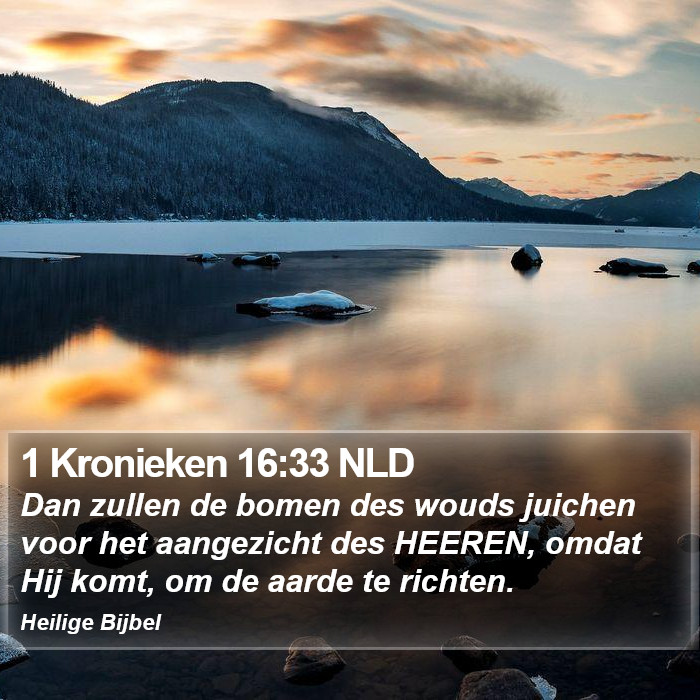 1 Kronieken 16:33 NLD Bible Study