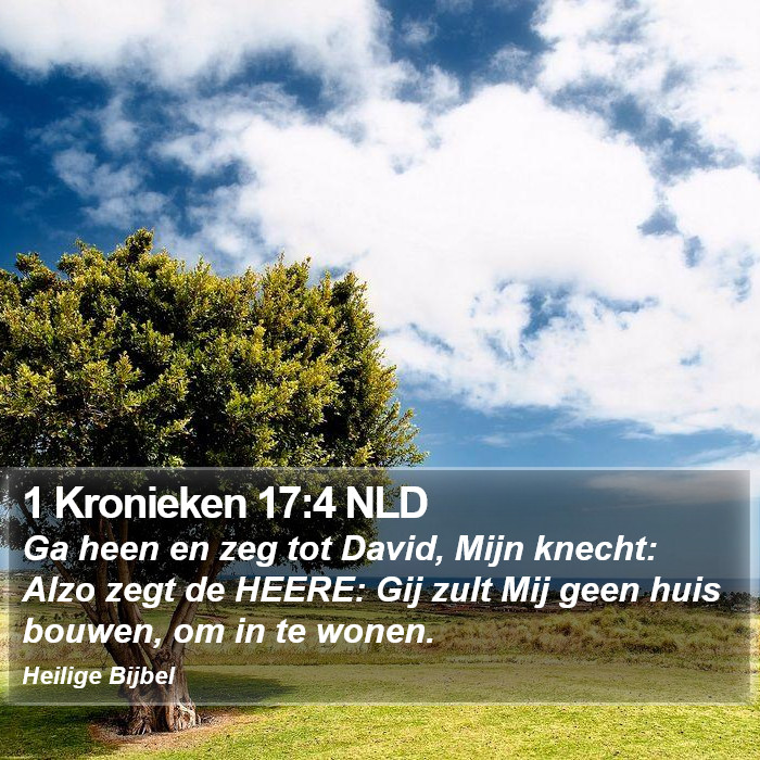 1 Kronieken 17:4 NLD Bible Study
