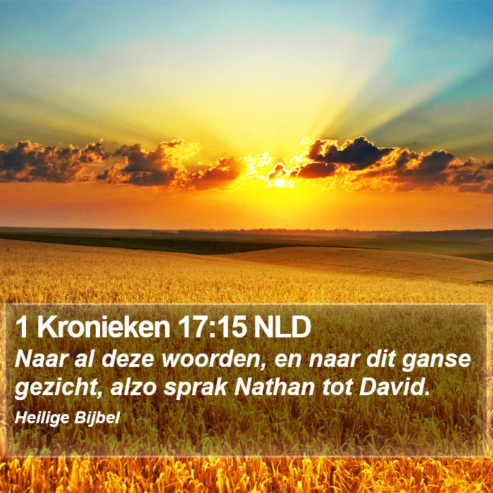 1 Kronieken 17:15 NLD Bible Study