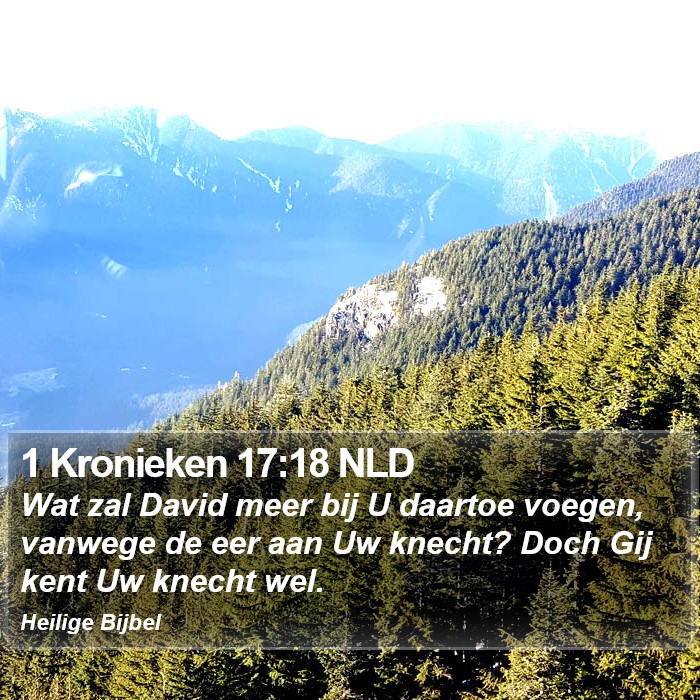 1 Kronieken 17:18 NLD Bible Study