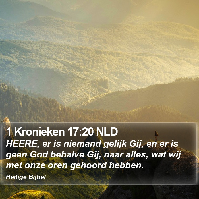 1 Kronieken 17:20 NLD Bible Study