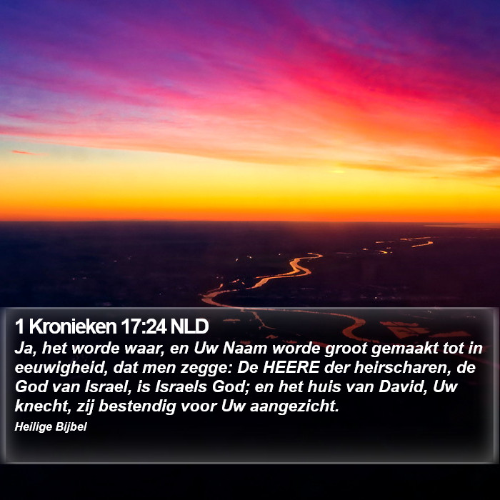 1 Kronieken 17:24 NLD Bible Study