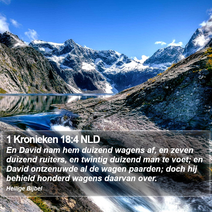 1 Kronieken 18:4 NLD Bible Study