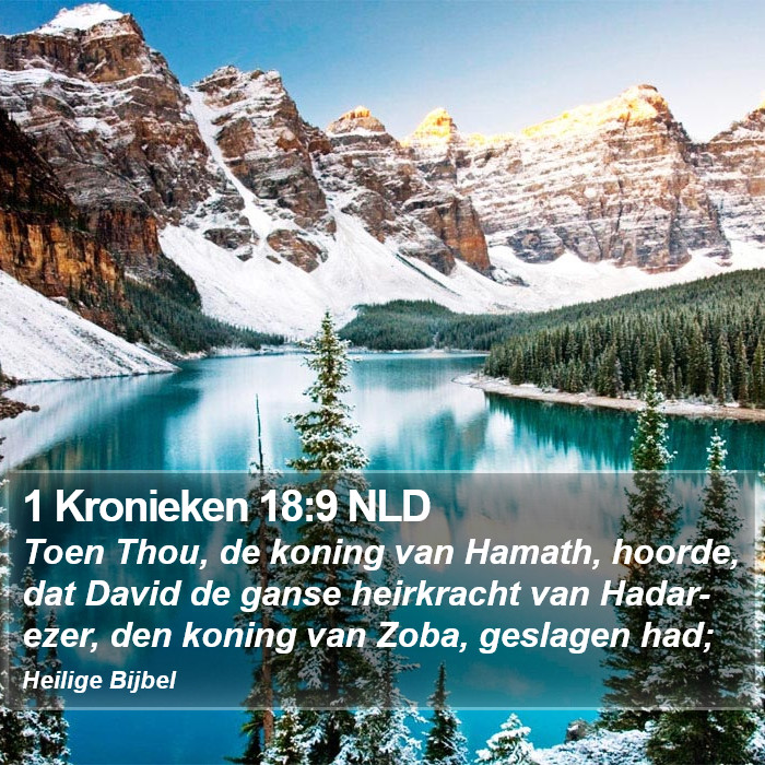 1 Kronieken 18:9 NLD Bible Study