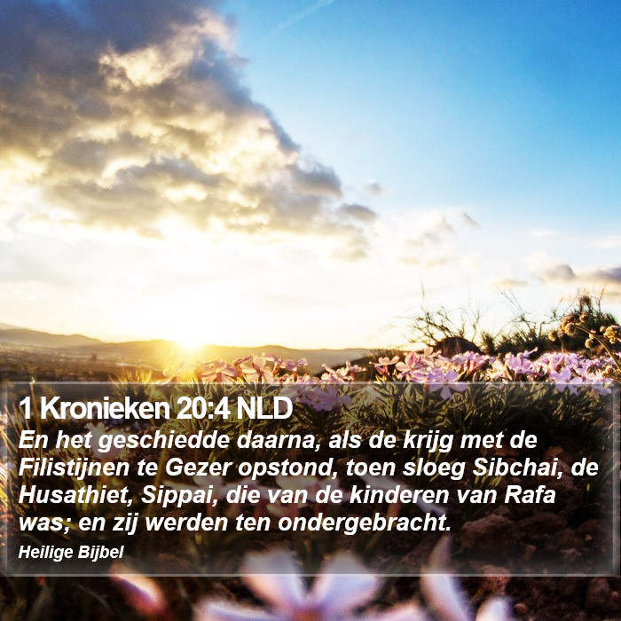 1 Kronieken 20:4 NLD Bible Study