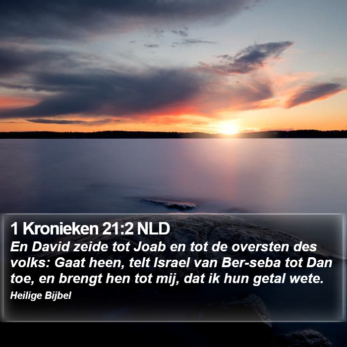 1 Kronieken 21:2 NLD Bible Study