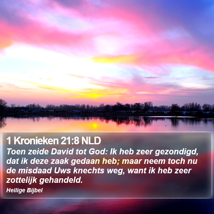 1 Kronieken 21:8 NLD Bible Study