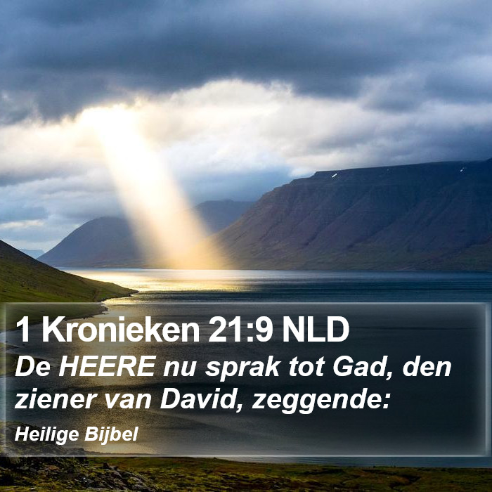 1 Kronieken 21:9 NLD Bible Study