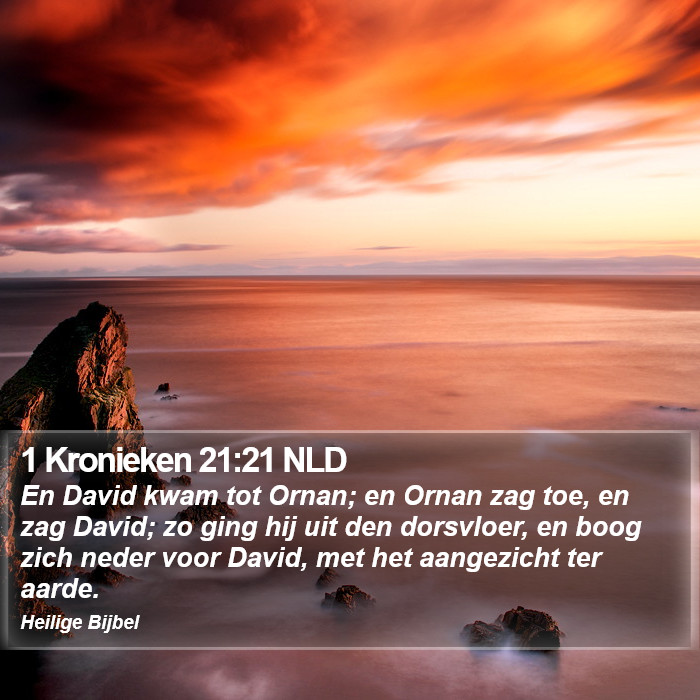 1 Kronieken 21:21 NLD Bible Study