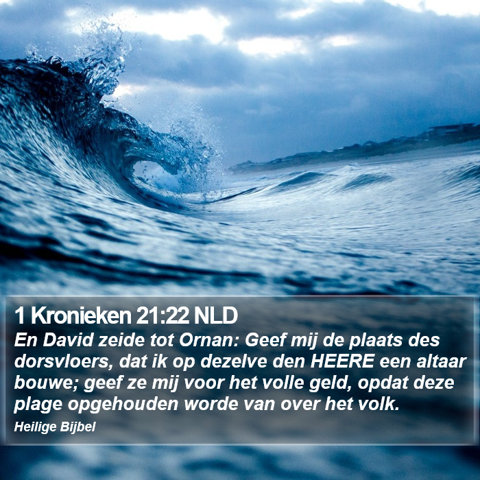 1 Kronieken 21:22 NLD Bible Study