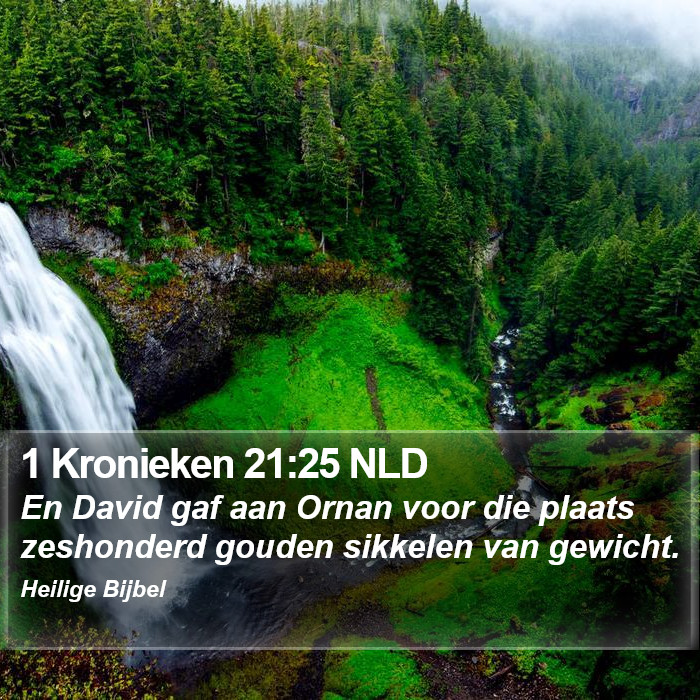1 Kronieken 21:25 NLD Bible Study