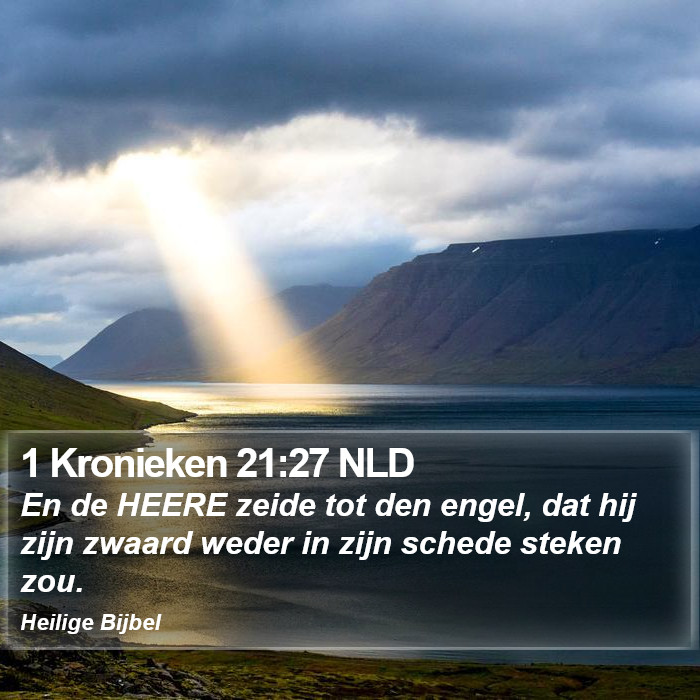 1 Kronieken 21:27 NLD Bible Study
