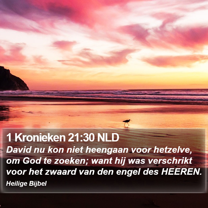 1 Kronieken 21:30 NLD Bible Study
