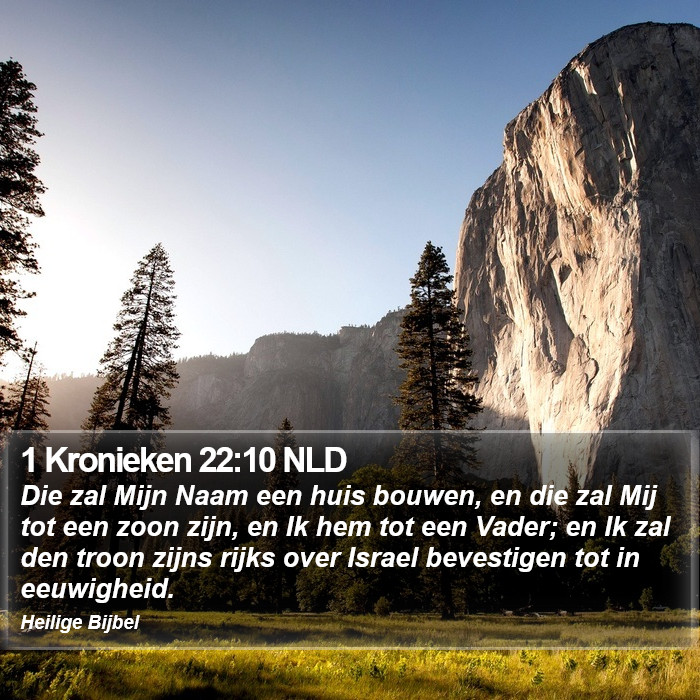 1 Kronieken 22:10 NLD Bible Study