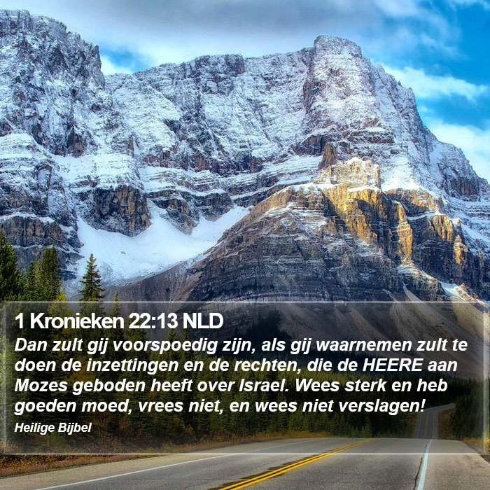 1 Kronieken 22:13 NLD Bible Study