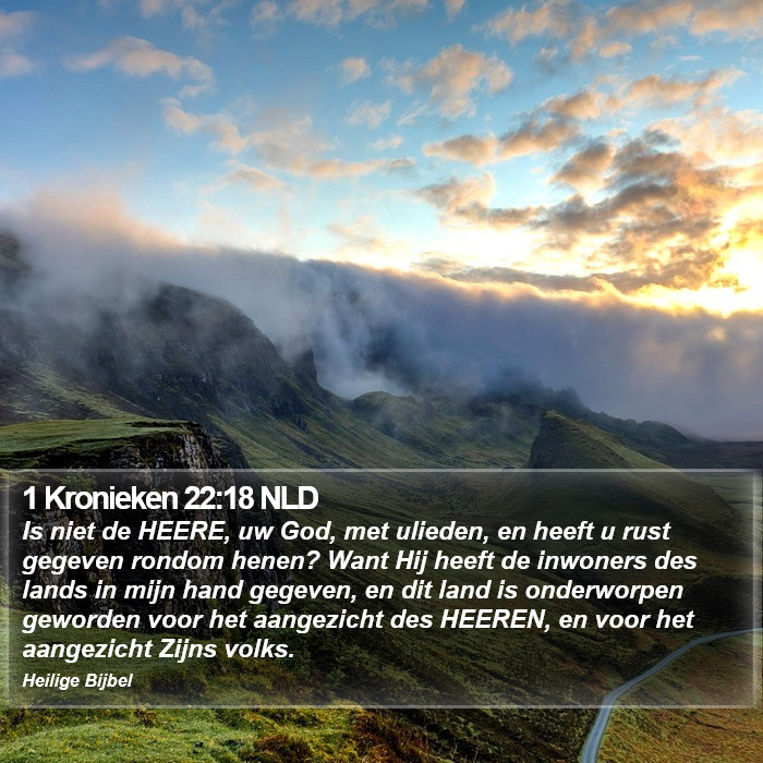 1 Kronieken 22:18 NLD Bible Study