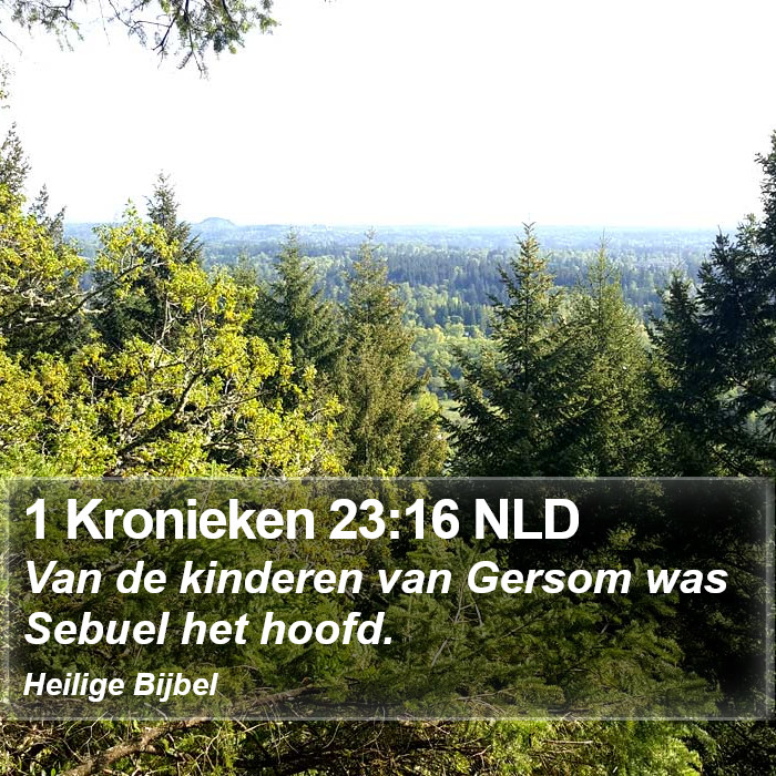 1 Kronieken 23:16 NLD Bible Study