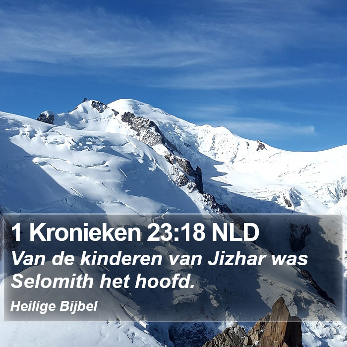 1 Kronieken 23:18 NLD Bible Study