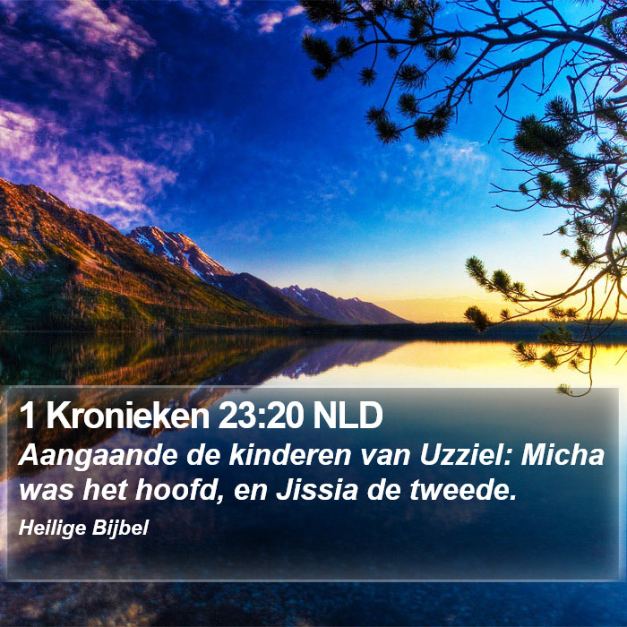 1 Kronieken 23:20 NLD Bible Study