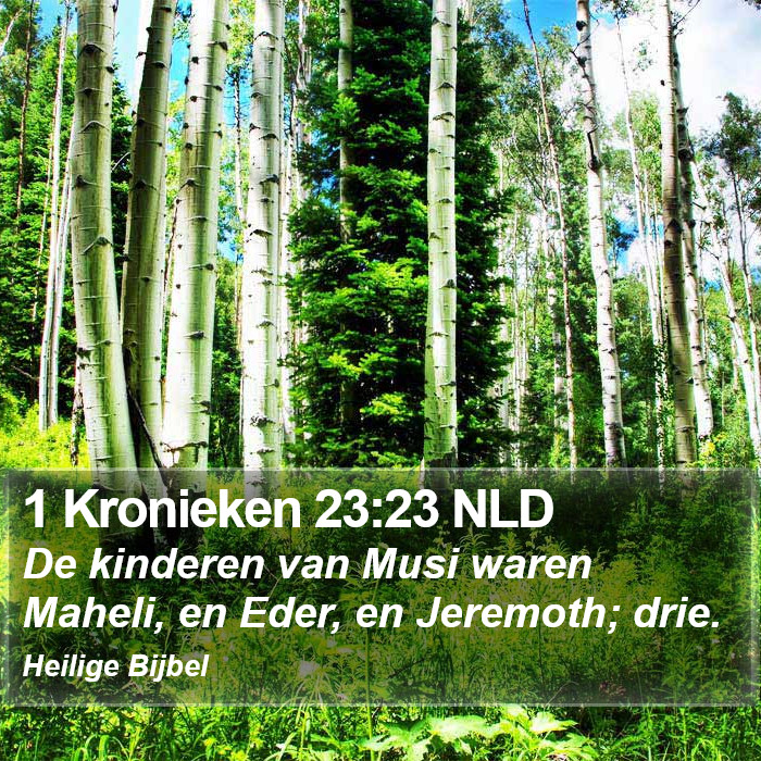 1 Kronieken 23:23 NLD Bible Study