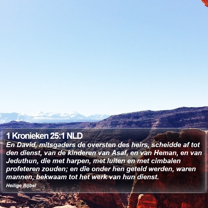 1 Kronieken 25:1 NLD Bible Study