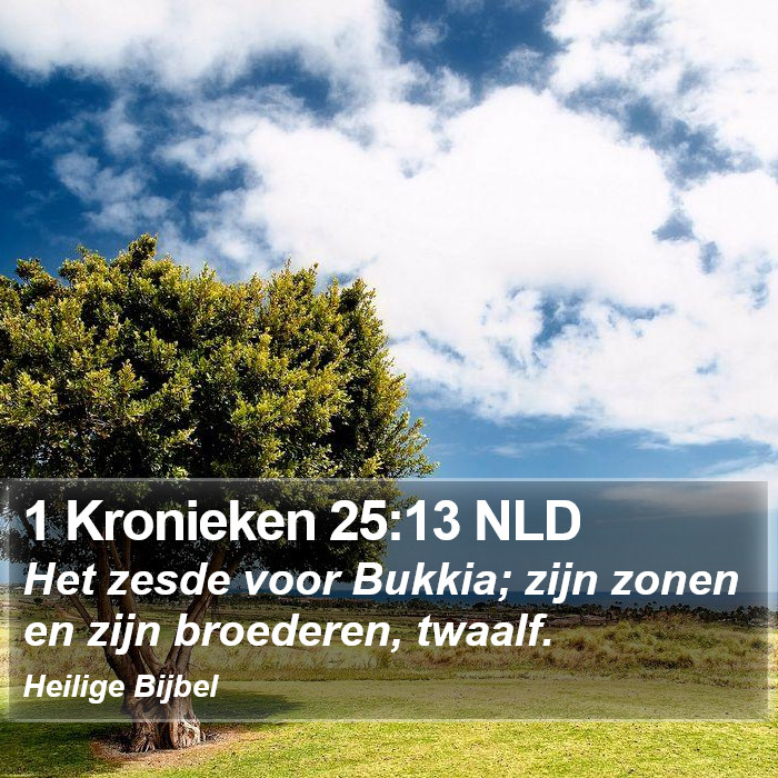 1 Kronieken 25:13 NLD Bible Study