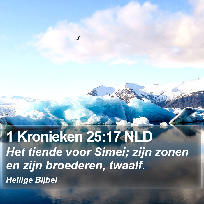 1 Kronieken 25:17 NLD Bible Study