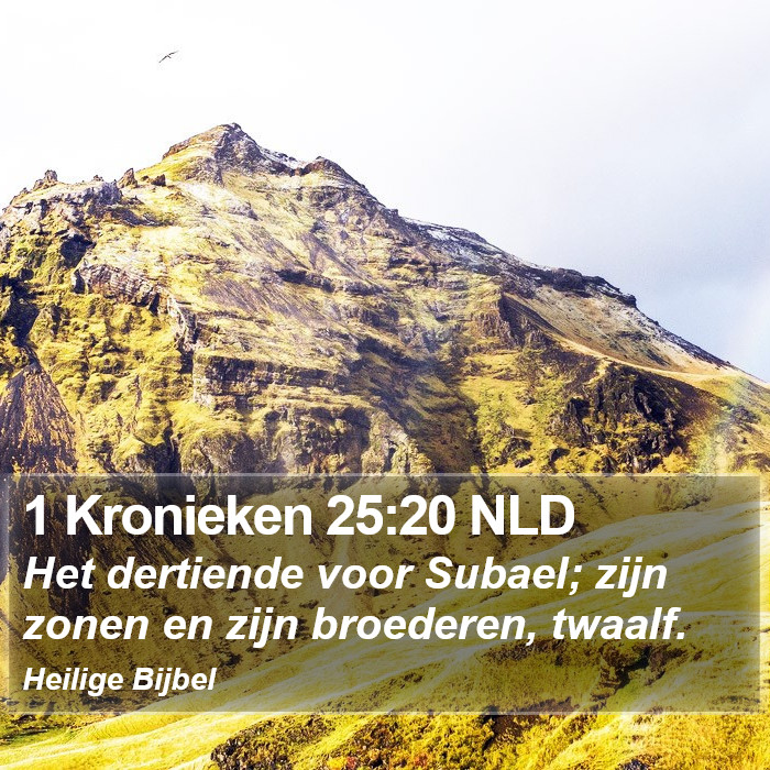 1 Kronieken 25:20 NLD Bible Study