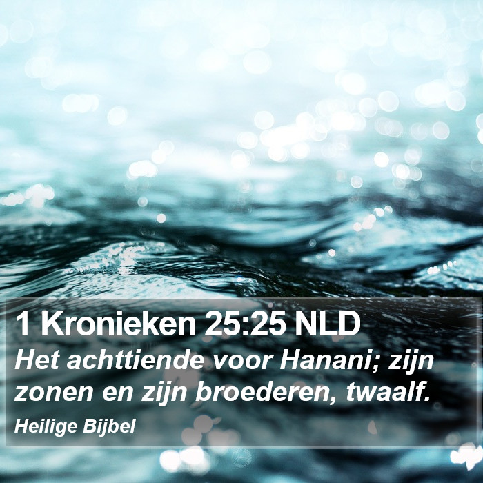 1 Kronieken 25:25 NLD Bible Study