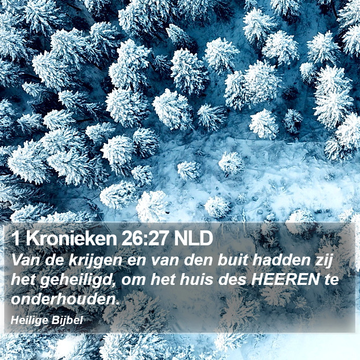 1 Kronieken 26:27 NLD Bible Study