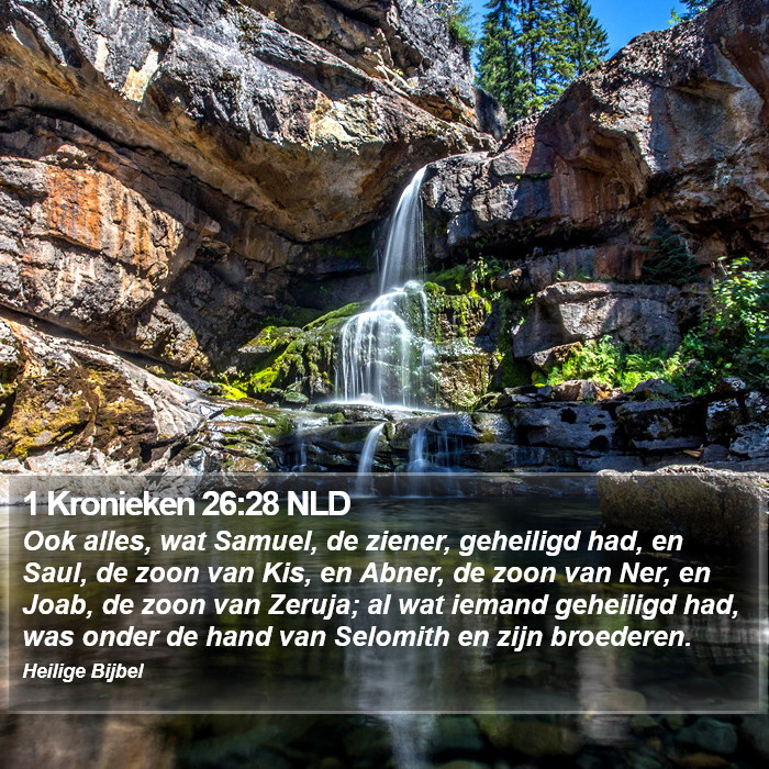 1 Kronieken 26:28 NLD Bible Study
