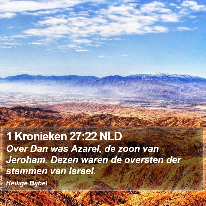 1 Kronieken 27:22 NLD Bible Study