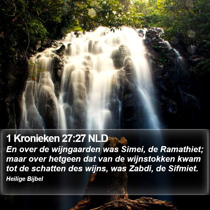 1 Kronieken 27:27 NLD Bible Study