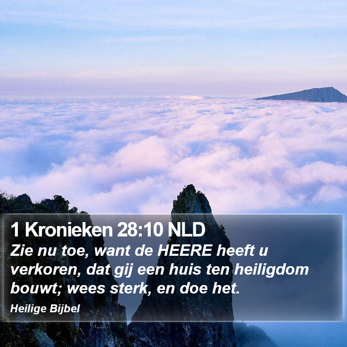 1 Kronieken 28:10 NLD Bible Study