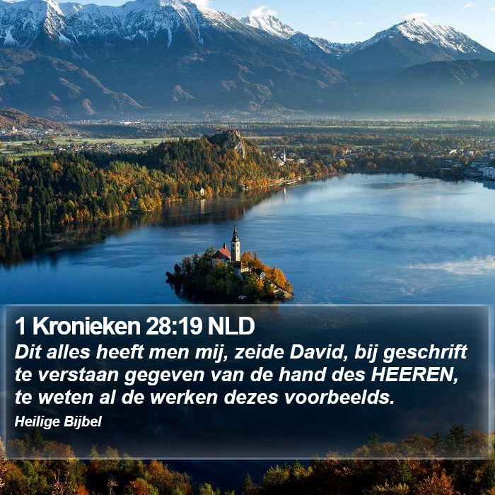 1 Kronieken 28:19 NLD Bible Study