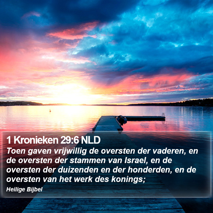 1 Kronieken 29:6 NLD Bible Study