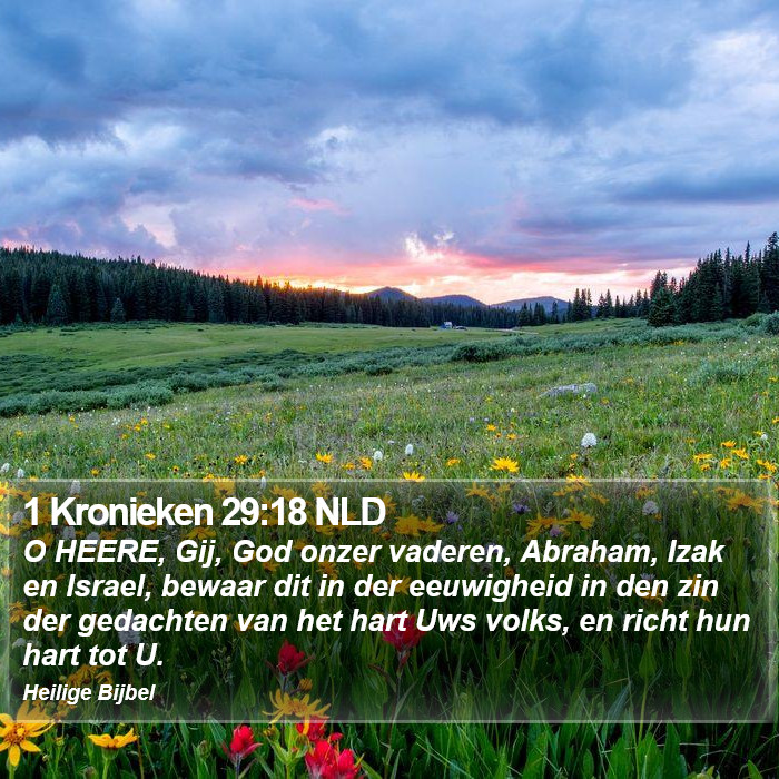 1 Kronieken 29:18 NLD Bible Study