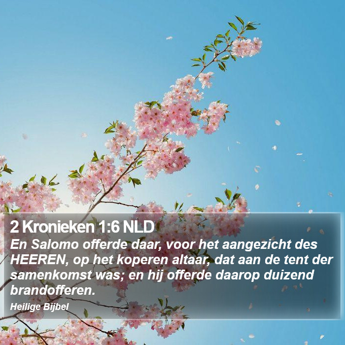 2 Kronieken 1:6 NLD Bible Study