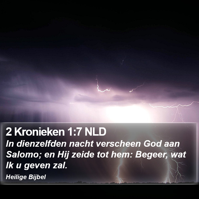 2 Kronieken 1:7 NLD Bible Study