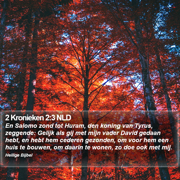 2 Kronieken 2:3 NLD Bible Study