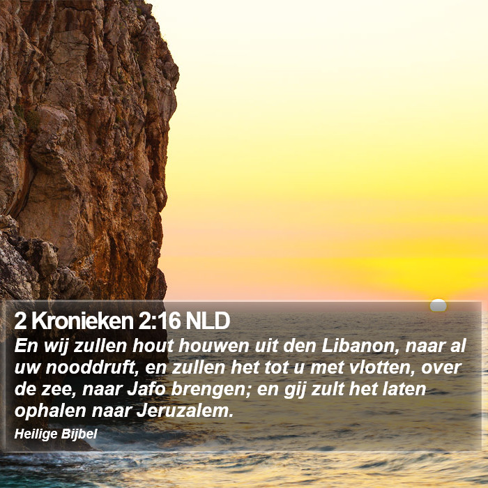 2 Kronieken 2:16 NLD Bible Study