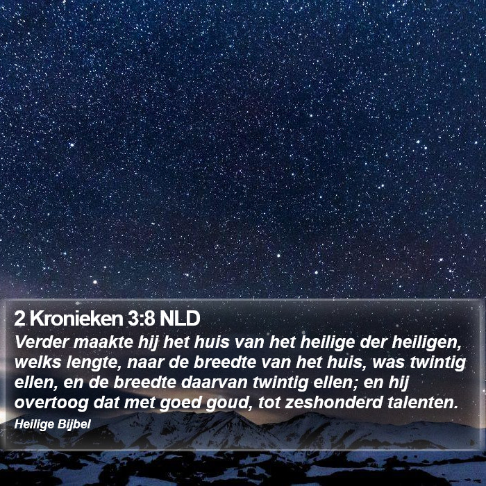 2 Kronieken 3:8 NLD Bible Study