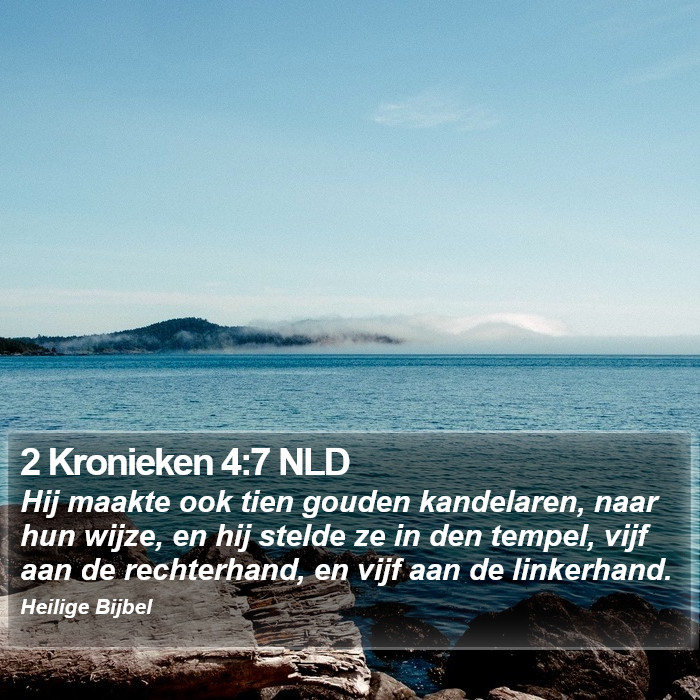 2 Kronieken 4:7 NLD Bible Study