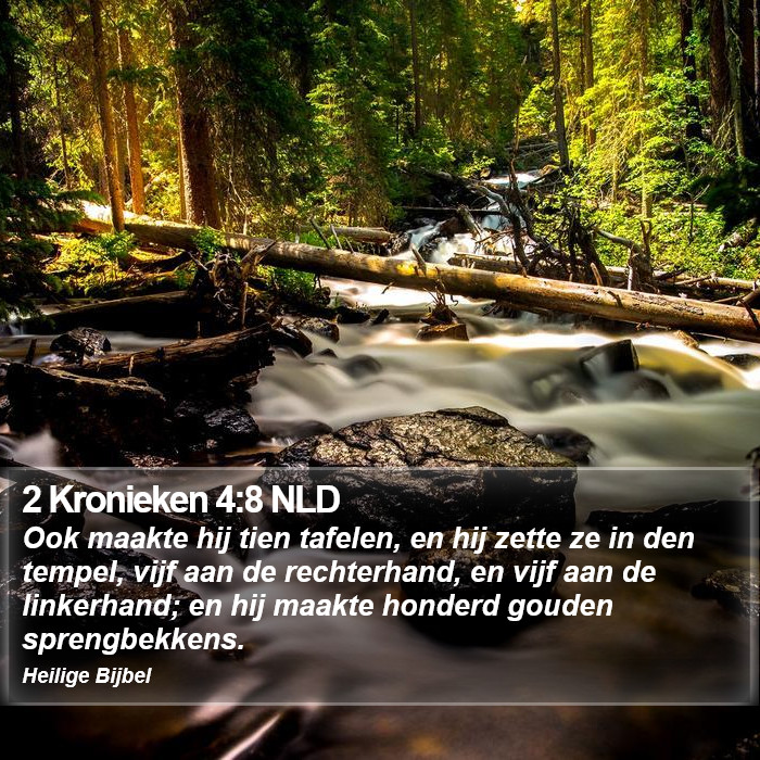 2 Kronieken 4:8 NLD Bible Study