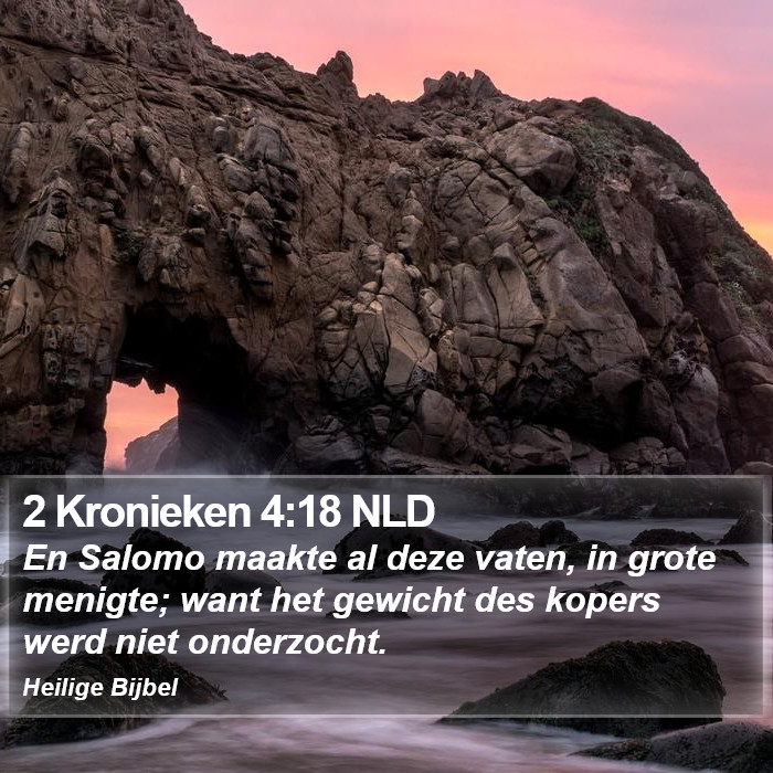 2 Kronieken 4:18 NLD Bible Study