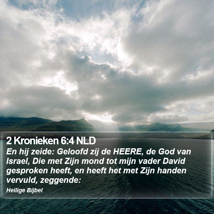 2 Kronieken 6:4 NLD Bible Study