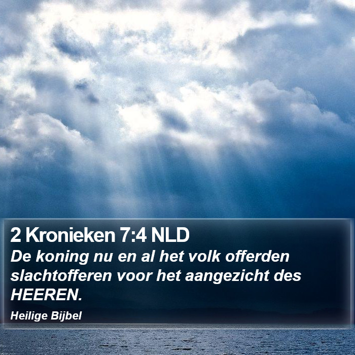 2 Kronieken 7:4 NLD Bible Study