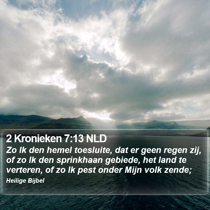 2 Kronieken 7:13 NLD Bible Study