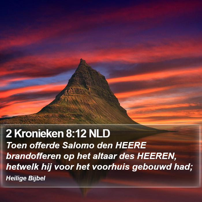 2 Kronieken 8:12 NLD Bible Study