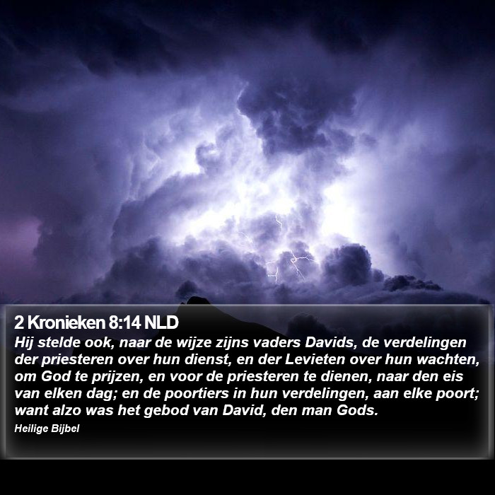 2 Kronieken 8:14 NLD Bible Study